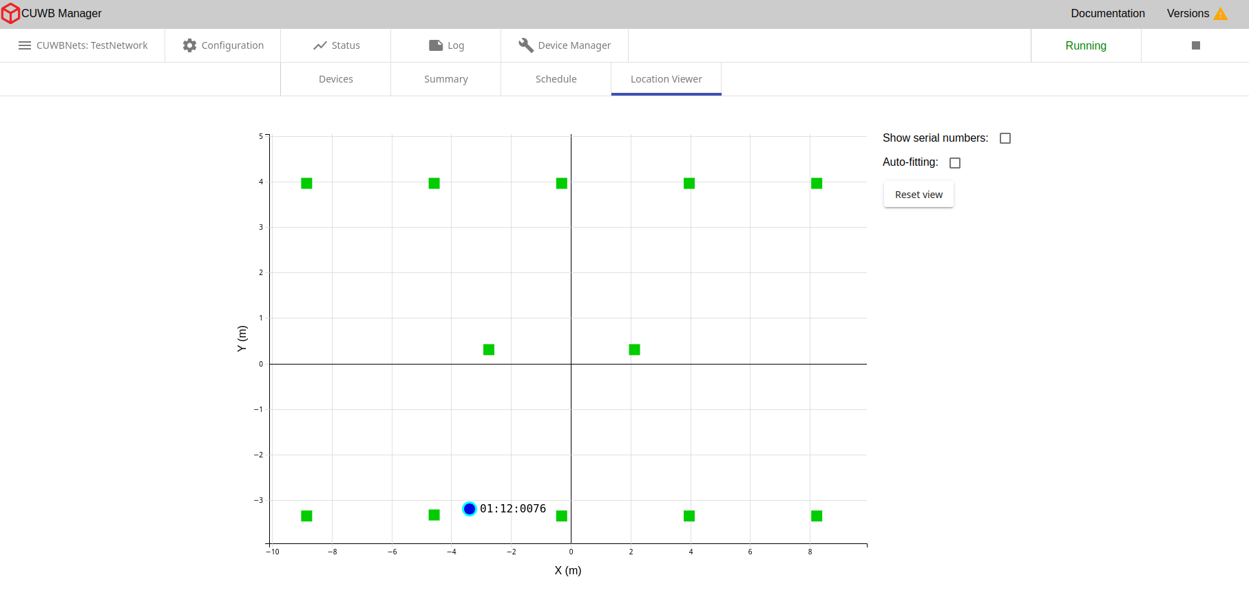 Status - Location Viewer Tab