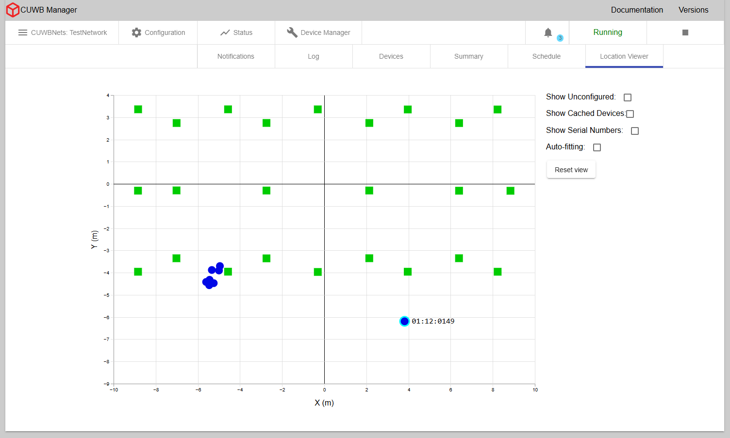 Status - Location Viewer Tab