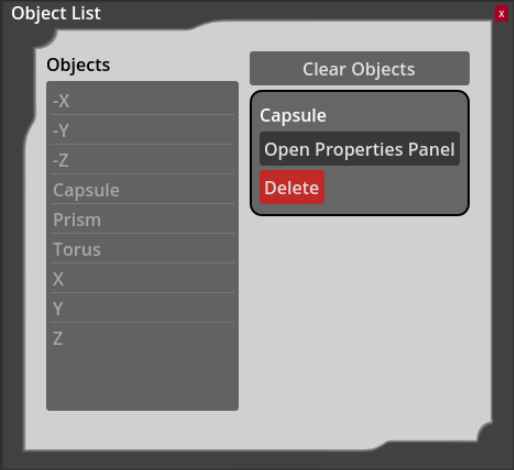 CUWB Viewer Object List
