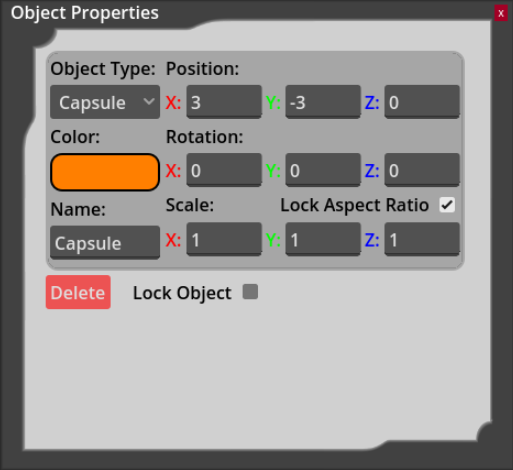 CUWB Viewer Object Properties